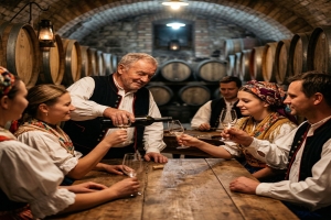 Velkomoravský košt vína v Mikulčicích