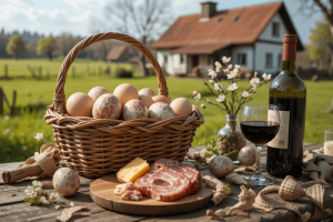 Modrá -Prodej  vejce z vlastního chovu  5 Kč/kus