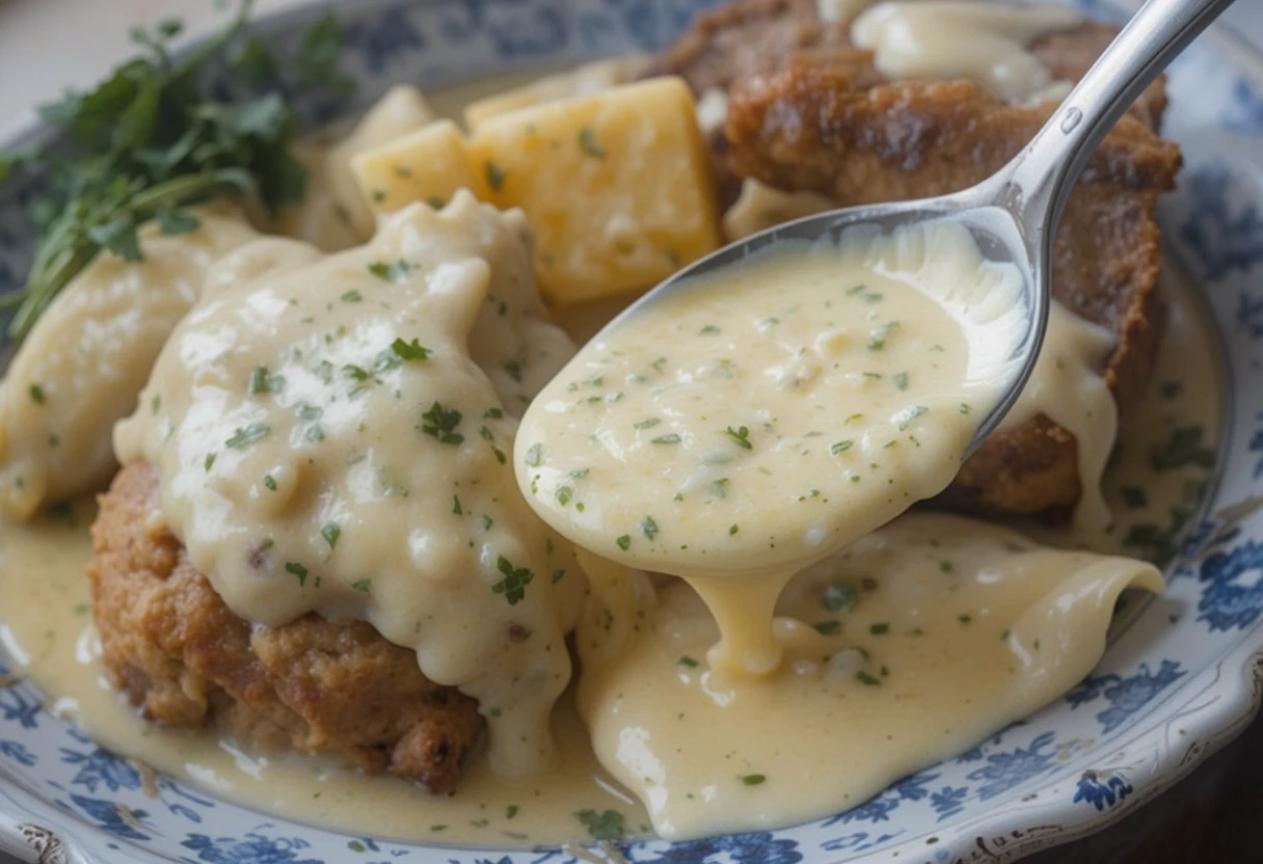 Buchlovská česneková omáčka k masu aj knedlám