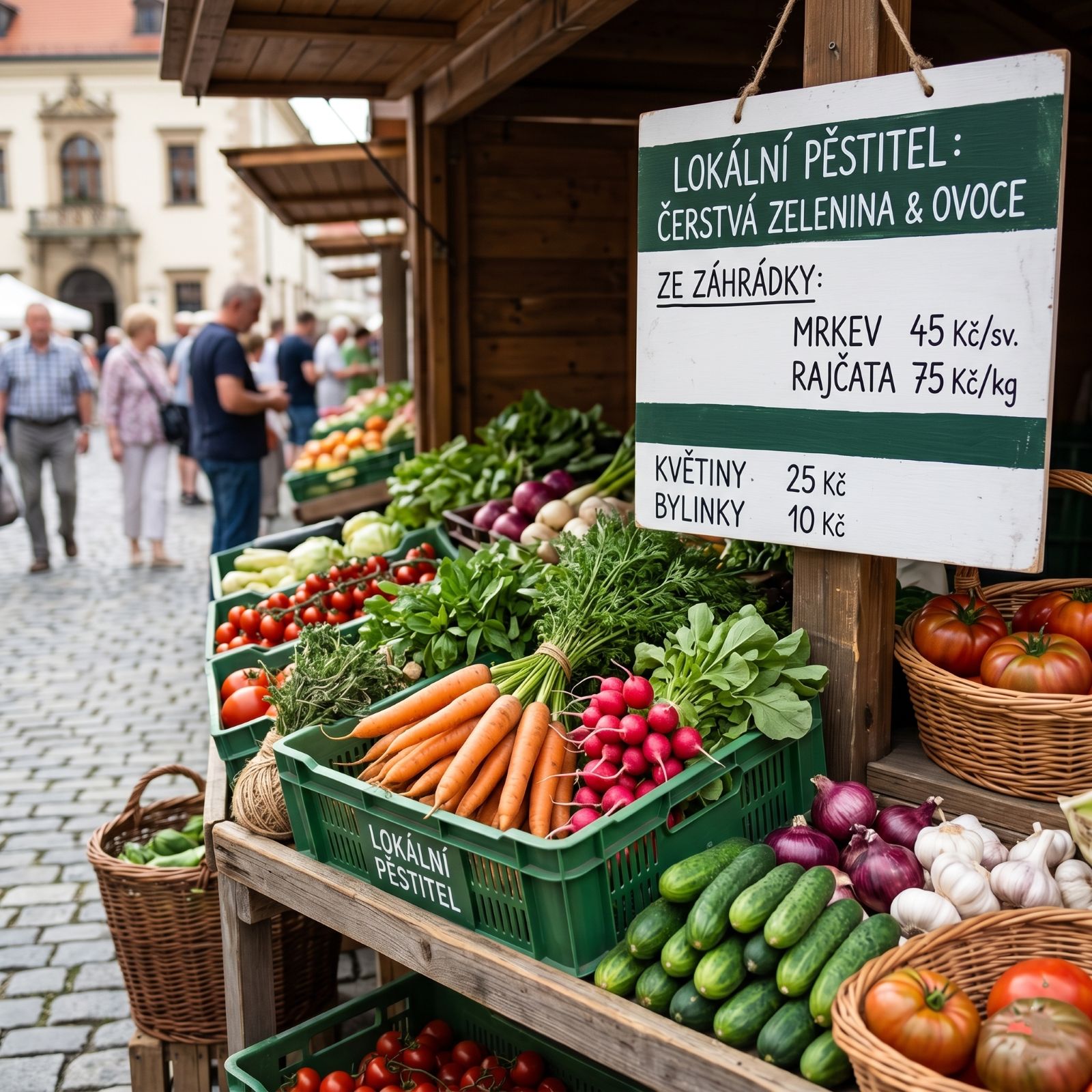 Farmářské trhy na Zelňáku v Brně