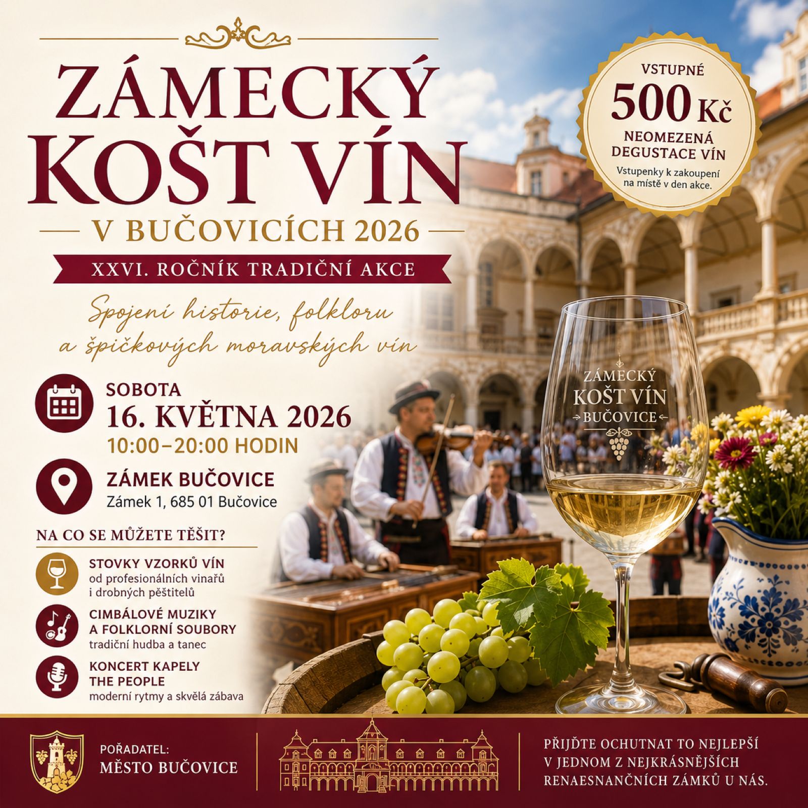 Košt vína Bučovice